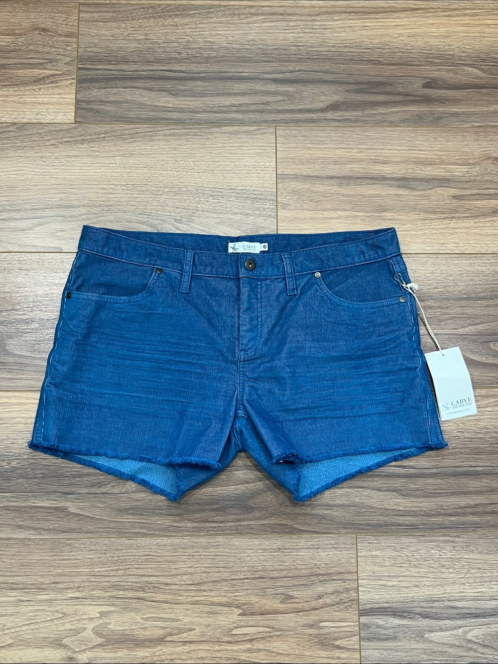 NEW Carve Designs Oahu Corduroy Short in Pacifica Blue Size 12